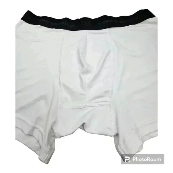 TEN BELOW X MENS PERFORMANCE BOXER TRUNKS WHITE L OR XL NO LONGER PRODUCED - Picture 4 of 7